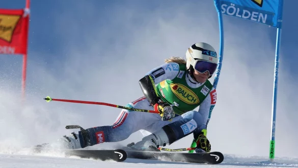 Wurde wegen eines zu hohen Fluor-Werts auf ihren Skiern disqualifiziert: Ragnhild Mowinckel. - &copy; Alessandro Trovati/AP