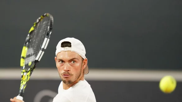 Steht in Antwerpen im Viertelfinale: Maximilian Marterer. - &copy; Marcus Brandt/dpa/Archivbild
