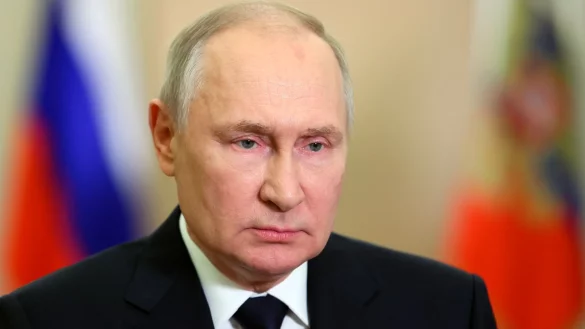 Wladimir Putin macht für die Angriffe der militanten Hamas gegen Israel die USA verantwortlich. - © Mikhail Metzel/Pool Sputnik Kremlin/AP/dpa