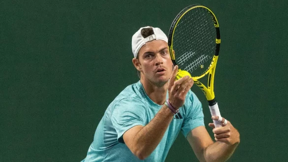 Maximilian Marterer trifft im Halbfinale von Antwerpen auf Alexander Bublik. - &copy; Maximilian Haupt/dpa/Archivbild