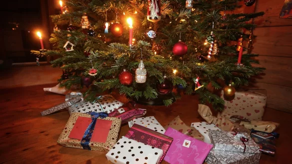 Weihnachtsgeschenke unter einem geschm&uuml;ckten Weihnachtsbaum. - &copy; Karl-Josef Hildenbrand/dpa