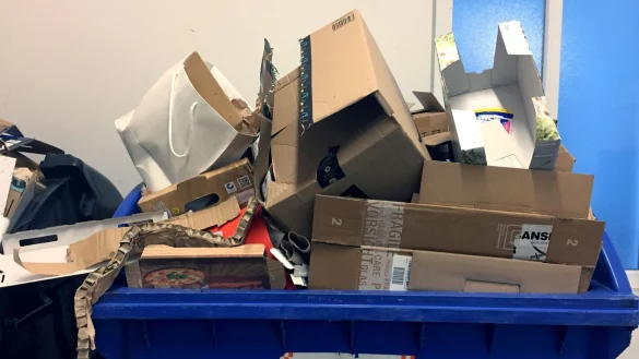 Millionen Tonnen Verpackungsmüll kommen jedes Jahr in deutschen Haushalten zusammen. Um die Feiertage herum ist es besonders viel. - © Alexandra Schuler/dpa