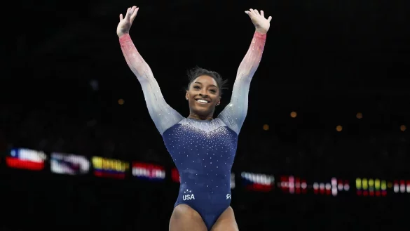 US-Superstar Simone Biles brilliert bei der Turn-WM. - &copy; Geert vanden Wijngaert/AP