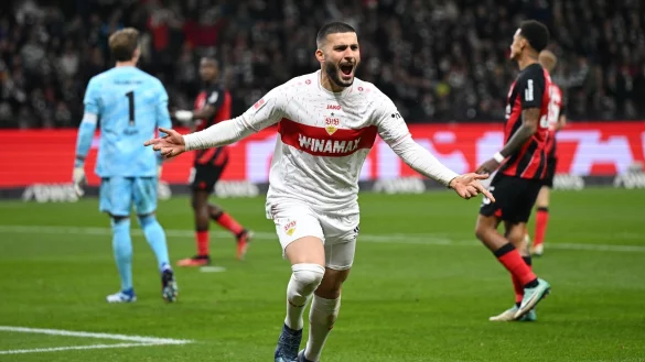 Traf gleich zweimal in Frankfurt: VfB-Profi Deniz Undav. - &copy; Arne Dedert/dpa