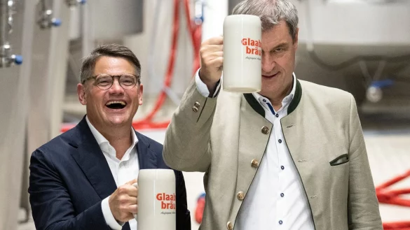 Ministerpräsidenten von Hessen und Bayern: Boris Rhein und Markus Söder. - © Boris Roessler/dpa