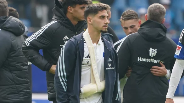 Hamburgs Ludovit Reis verletzte sich erneut an der Schulter. - &copy; Marcus Brandt/dpa