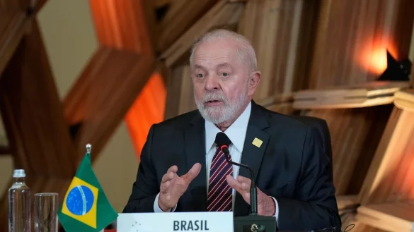 Brasiliens Pr&auml;sident Luiz In&aacute;cio Lula da Silva dringt auf einen raschen Abschluss des Abkommens. - &copy; Silvia Izquierdo/AP/dpa