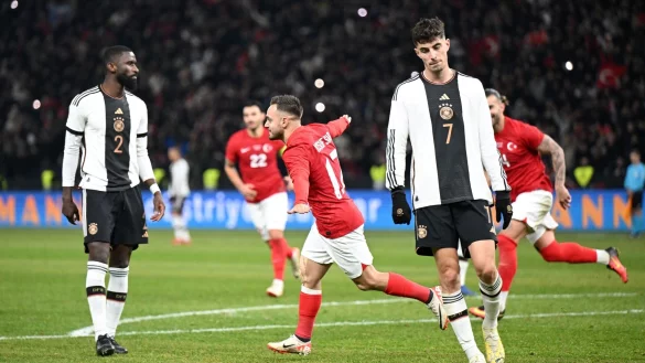 Das DFB-Team musste sich in Berlin der T&uuml;rkei geschlagen geben. - &copy; Robert Michael/dpa