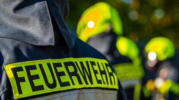 Feuerwehrleute stehen zusammen. - &copy; David Inderlied/dpa/Symbolbild