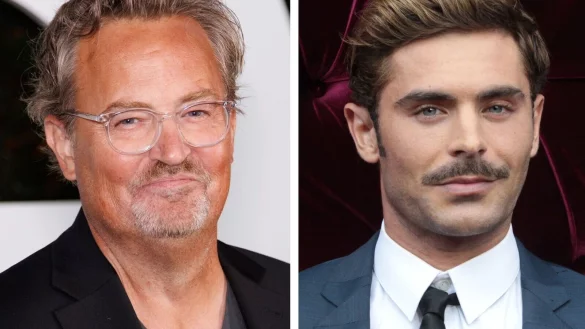 Matthew Perry (l) hat Medienberichten zufolge kurz vor seinem Tod gesagt, dass er in einer Filmbiografie gerne von Zac Efron gespielt werden w&uuml;rde. - &copy; Willy Sanjuan/Ben Rushton/Invision/AP/AAP/dpa