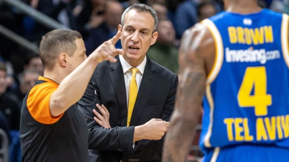 Headcoach Oded Kattash von Maccabi Tel Aviv. Das Team und andere israelische Basketball-Vereine ziehen wegen des Konflikts vor&uuml;bergehend nach Zypern um. - &copy; Andreas Gora/dpa