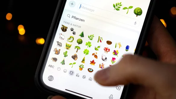 Forschende kritisieren bei Natur-Emojis eine unausgewogene Auswahl. - © Sina Schuldt/dpa
