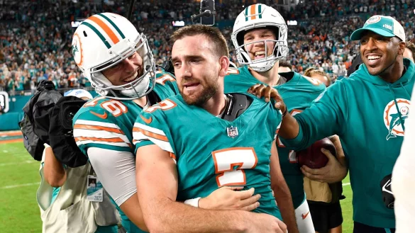 Die Miami Dolphins haben in der NFL die Playoffs erreicht. - &copy; Michael Laughlin/AP/dpa