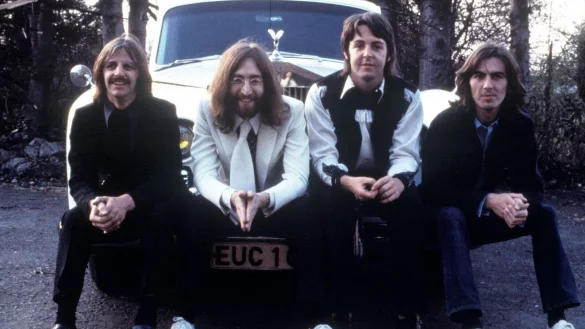 Ringo Starr (l-r), John Lennon, Paul McCartney und George Harrison von den Beatles. - &copy; Bruce McBroom/Apple Corps LTD/dpa