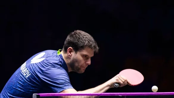 Dimitrij Ovtcharov trifft im Viertelfinale auf den zweimaligen Olympiasieger Ma Long. - &copy; Zhang Fan/XinHua/dpa