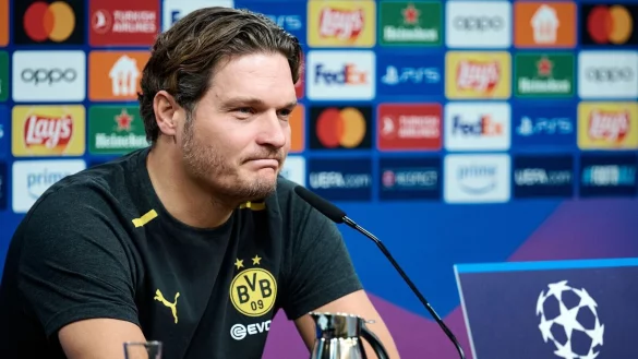 Ist mit Borussia Dortmund in der K&ouml;nigsklasse gefordert: BVB-Coach Edin Terzic. - &copy; Bernd Thissen/dpa