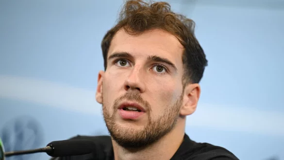 Nationalspieler Leon Goretzka glaubt weiter an eine erfolgreiche EM des DFB-Teams. - &copy; Arne Dedert/dpa