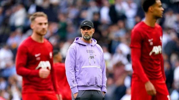 Liverpools Trainer J&uuml;rgen Klopp war &uuml;ber den Videobeweis extrem w&uuml;tend. - &copy; John Walton/PA Wire/dpa