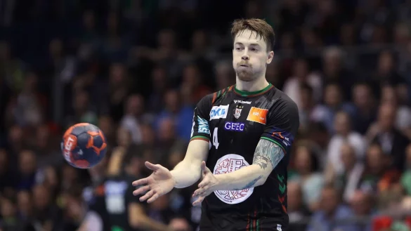 War mit acht Treffern unter den besten Werfern der Magdeburger: Michael Damgaard. - &copy; Ronny Hartmann/dpa-Zentralbild/dpa