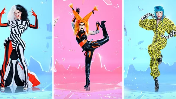 Metamorkid (l-r), Pandora Nox und Yvonne Nightstand sind die Finalistinnen von &laquo;Drag Race Germany&raquo;. - &copy; Paramount+/dpa