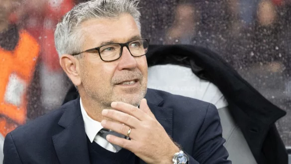 Union-Trainer Urs Fischer lobt die Einstellung von Leonardo Bonucci. - &copy; Andreas Gora/dpa