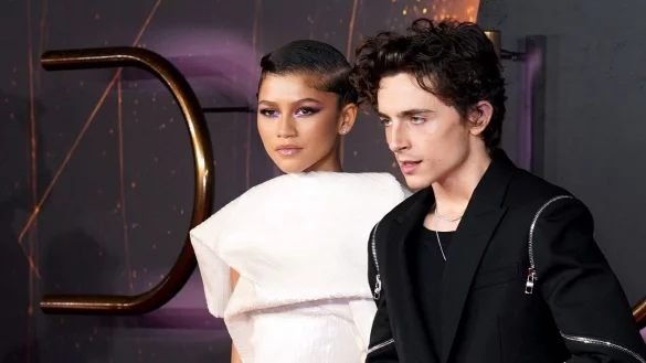 Timoth&eacute;e Chalamet und Zendaya bei der Premiere des Films &laquo;Dune&raquo; in London. - &copy; Ian West/PA Wire/dpa