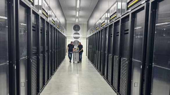 Das europ&auml;ische Rechenzentrum von Apple in D&auml;nemark wird zu 100 Prozent mit erneuerbarer Energie betrieben. - &copy; Christoph Dernbach/dpa