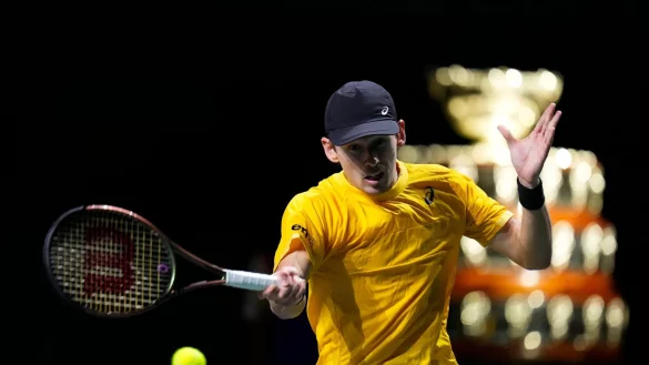 Alex de Minaur holte im Halbfinale gegen Finnland den zweiten Punkt f&uuml;r Australien. - &copy; Manu Fernandez/AP