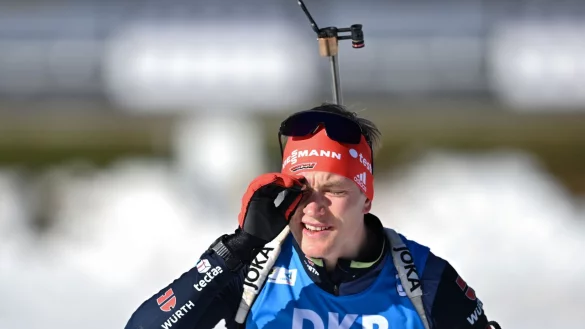 Benedikt Doll ist die gro&szlig;e Hoffnung der deutschen Biathlon-M&auml;nner. - &copy; Hendrik Schmidt/dpa