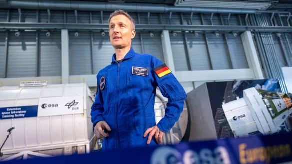 Matthias Maurer im Astronautenzentrum der Europ&auml;ischen Weltraumorganisation ESA. - &copy; Thomas Banneyer/dpa