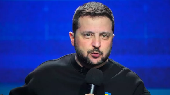 Der ukrainische Pr&auml;sident Wolodymyr Selenskyj steht innenpolitisch und au&szlig;enpolitisch unter Druck. - &copy; Efrem Lukatsky/AP/dpa