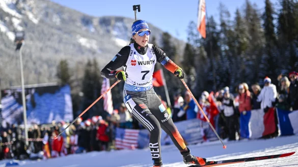 Franziska Preu&szlig; aus Deutschland in Aktion. - &copy; Gian Ehrenzeller/KEYSTONE/dpa