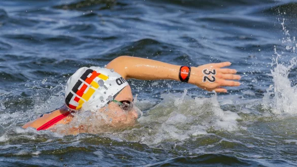 Leonie Beck schwimmt im letzten Saison-Weltcup um den Gesamtsieg. - &copy; Jo Kleindl/DSV/dpa