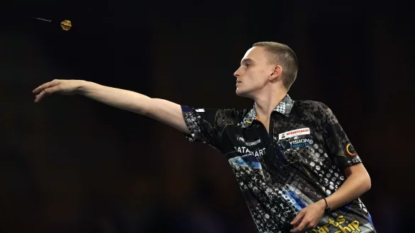 Feierte einen erfolgreichen Auftakt bei der Darts-WM: Ricardo Pietreczko. - &copy; Adam Davy/PA Wire/dpa