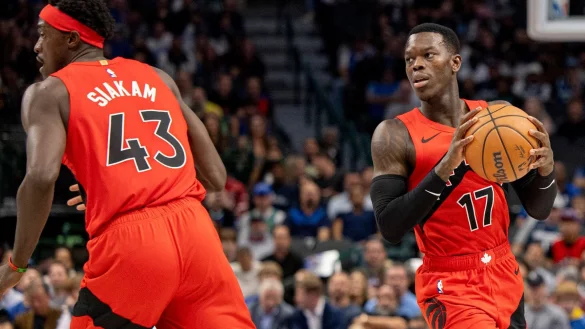 Dennis Schr&ouml;der (r) erzielte 18 Punkte f&uuml;r die Toronto Raptors. - &copy; Gareth Patterson/AP/dpa