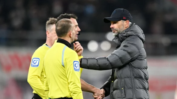 RB-Trainer Marco Rose hat eine klare Meinung zum VAR, lobt aber auch den DFB. - &copy; Hendrik Schmidt/dpa