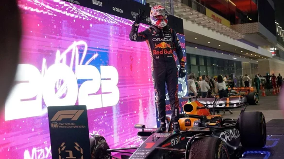 Hattrick perfekt: Auch im Jahr 2023 hei&szlig;t der Formel-1-Weltmeister Max Verstappen. - &copy; Hasan Bratic/dpa