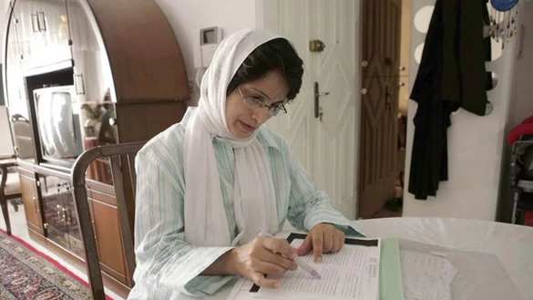 Die iranische Anwältin Nasrin Sotudeh, aufgenommen im September 2010. - © -/dpa