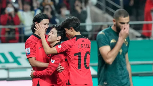 S&uuml;dkorea setzte sich souver&auml;n gegen Tunesien durch. - &copy; Ahn Young-joon/AP/dpa