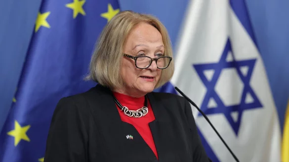 Die Antisemitismusbeauftragte des Landes Nordrhein-Westfalen Sabine Leutheusser-Schnarrenberger. - &copy; David Young/dpa