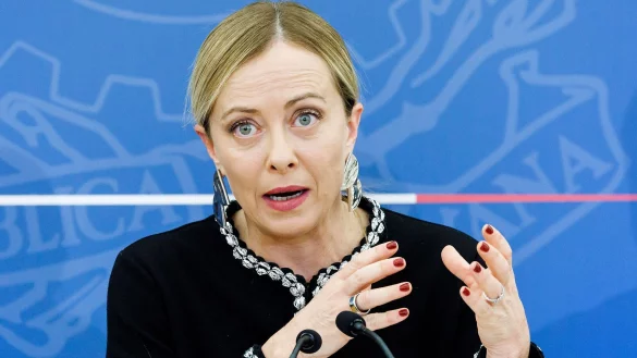 Ministerpr&auml;sidentin Giorgia Meloni ist vom Projekt f&uuml;r eine &laquo;Neue Seidenstra&szlig;e&raquo; offenbar nicht mehr &uuml;berzeugt. - &copy; Roberto Monaldo/LaPresse/AP/dpa