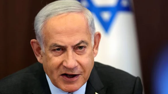 Ministerpr&auml;sident Benjamin Netanjahu: &laquo;Wir befinden uns in einem Einsatz f&uuml;r die Heimat, einem Krieg zur Sicherung unserer Existenz.&raquo; - &copy; Abir Sultan/Pool EPA/AP