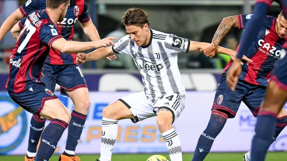 Juve-Profi Nicolò Fagioli (M) wurde für sieben Monate gesperrt. - © Ettore Griffoni/LPS via ZUMA Press Wire/dpa