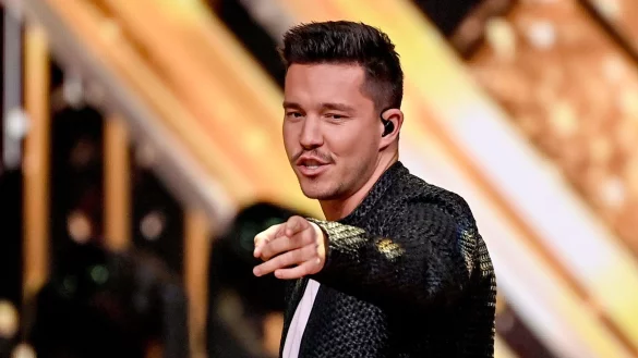 Coach Nico Santos im Viertelfinale der Fernsehshow &laquo;The Voice of Germany&raquo;. - &copy; Britta Pedersen/dpa-Zentralbild/dpa