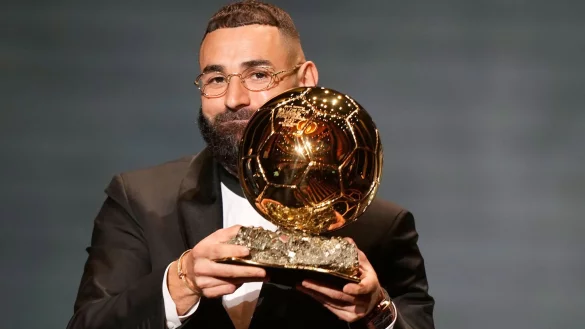 Gewinner des Ballon d\\\'Or: Karim Benzema. - © Francois Mori/AP/dpa