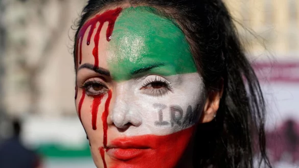 Weltweit gab es Demonstrationen gegen die iranische Regierung. - &copy; Gregorio Borgia/AP/dpa