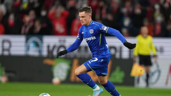 Leverkusens Florian Witz feierte im Test bei den Glasgow Rangers sein Comeback nach neun Monaten. - &copy; Thomas Frey/dpa/Archivbild