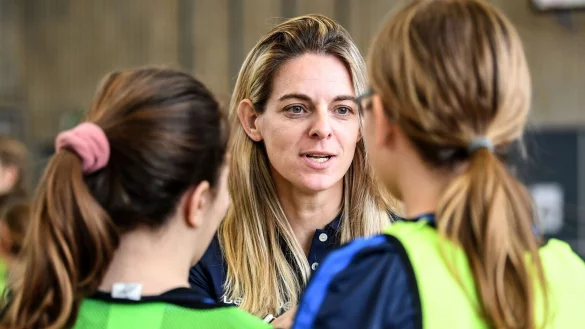 Vermisst Diversit&auml;t im DFB-Expertengruppe: Nia K&uuml;nzer. - &copy; Britta Pedersen/dpa-Zentralbild/dpa