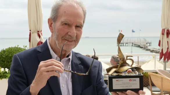Regisseur Edgar Reitz beim Filmfestival in Venedig. - &copy; Stefanie Rex/dpa