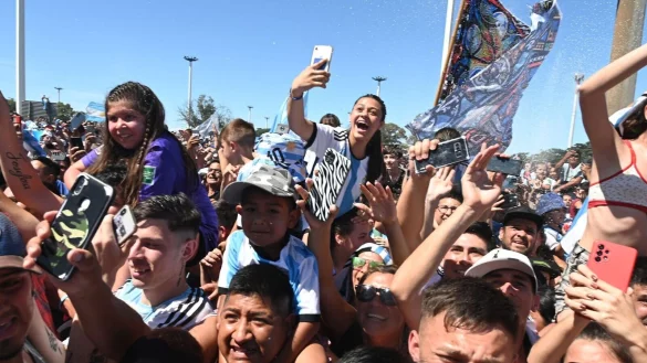 Frenetisch wurde der argentinische WM-Sieg in der Heimat gefeiert. - &copy; Pepe Mateos/telam/dpa